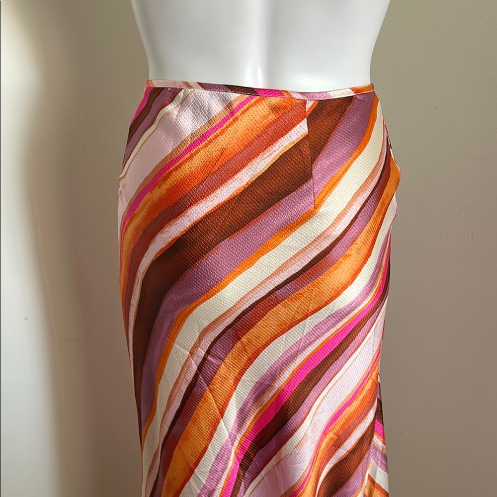 Forever21, Women’s Size L Striped Multicolor Maxi Top and Skirt Set - Picture 9 of 14